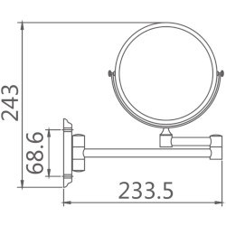 Зеркало увеличительное 8 HB6108